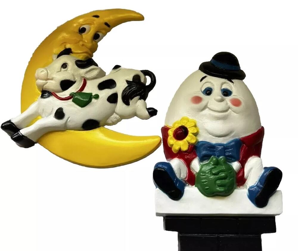 HOMCO Nursery Rhymes Decor Humpty Dumpty & The Cow Jumped Over The Moon 1625